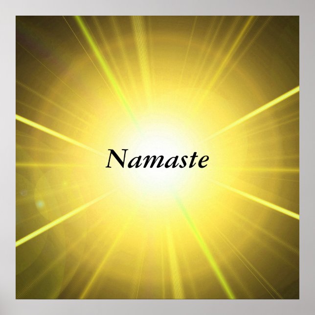 Pôster citação 'Namaste' (Frente)