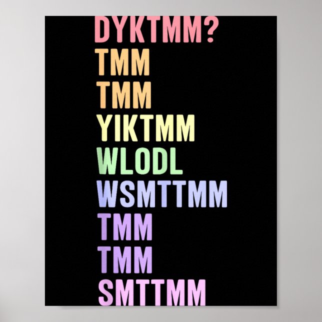 Poster Citação Nostálgica Do Know Muffin Dyktmm (Frente)