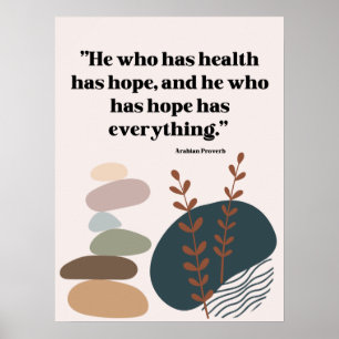 Poster citação para hospital, médico, centro médico