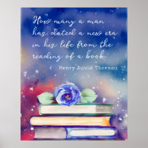 Citação Personalizada de Script de Aquarela Azul e