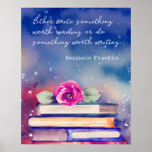 Citação Personalizada de Script de Aquarela de Flo