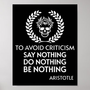 Poster Citação Positiva Filosofia Estática Aristóteles St