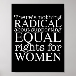 Poster Citação Radical da Mulher sobre Direitos da Mulher