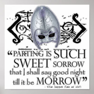 Pôster Citação Romeu e Julieta