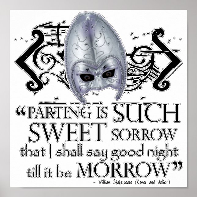 Pôster Citação Romeu e Julieta (Frente)