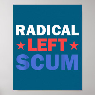 Poster Citação sarcástica aparentemente política da esque