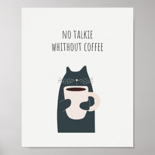 Poster Citação Sem Conversa Sem Café