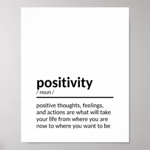 Poster Citação Sobre Positividade
