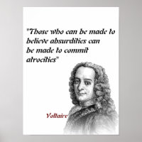 Citação Voltaire Sobre Absurdos E Atrocidades