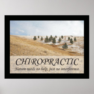 Poster Citações Chiropracáticas & Sayings Nature