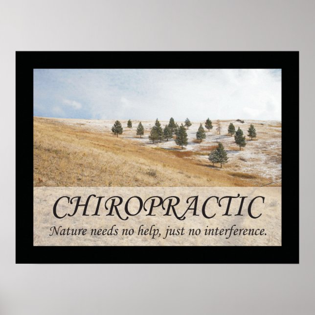 Poster Citações Chiropracáticas & Sayings Nature (Frente)