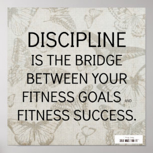 Poster Citações da disciplina para o sucesso da malhaç