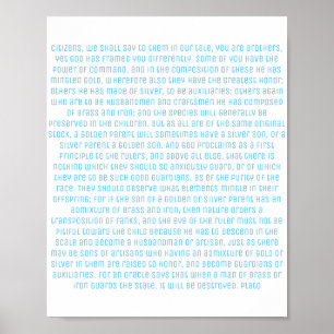 Poster Citações da filosofia de Plato