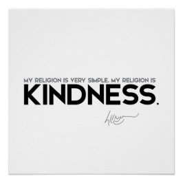 Pôster CITAÇÕES: Dalai Lama: Minha religião é bondade