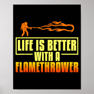 Poster Citações de Arma de Flarower Lançador de Fogo Cham
