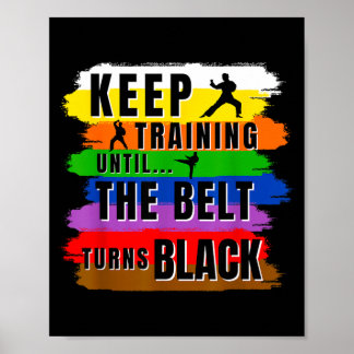 Poster Citações de Artes Marciais de Karate Artistas Marc