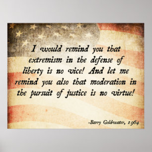 Poster Citações de Barry Goldwater