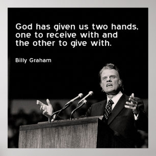 Pôster Citações de Billy Graham (dar)