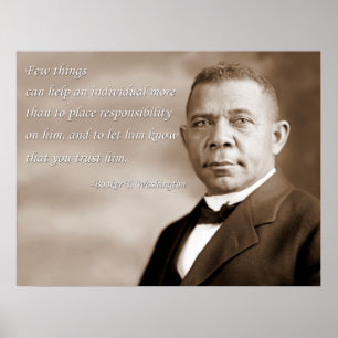 Poster Citações de Booker T. Washington
