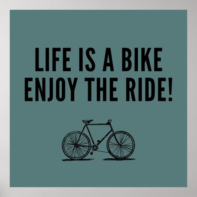 Poster citações de ciclismo de inspiração (Frente)