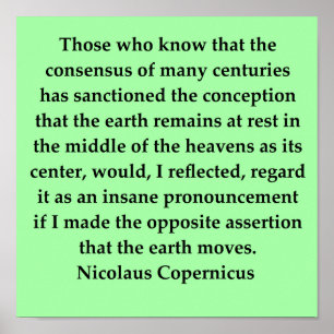 Poster citações de copernicus