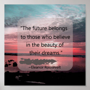 Pôster Citações de Eleanor Roosevelt