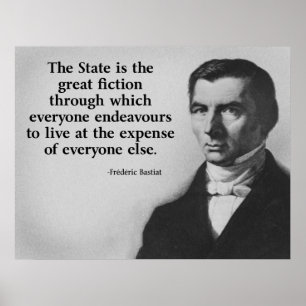 Poster Citações de Frederic Bastiat