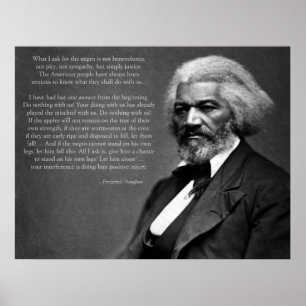 Pôster Citações de Frederick Douglass