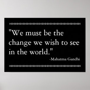 Pôster Citações de Gandhi