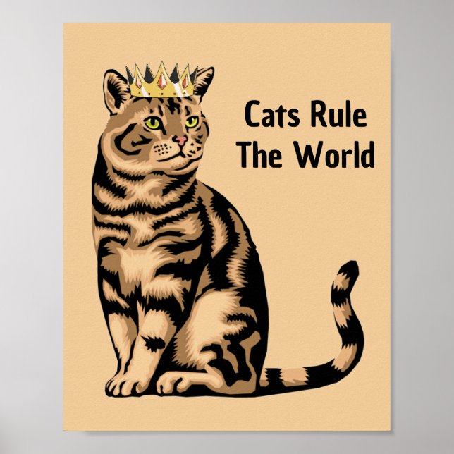 Poster Citações de Gato Laranja (Frente)