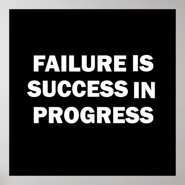 Poster Citações de ginástica motivacionais para sucesso (Frente)