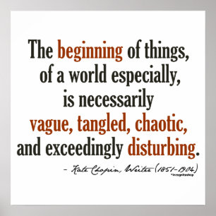 Pôster Citações de Kate Chopin