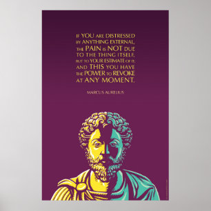 Pôster Citações de Marcus Aurelius: O poder revogar