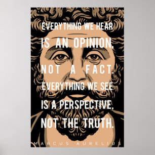 Pôster Citações de Marcus Aurelius: Tudo que nós nos