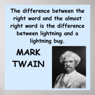 Pôster Citações de Mark Twain