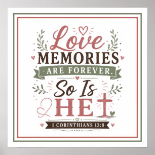 Poster Citações de Memórias de Amor São Para Sempre Assim