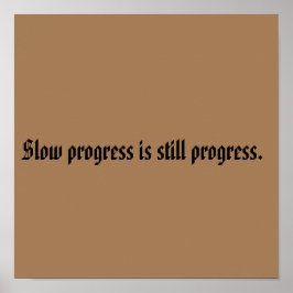 Poster Citações de Motivação GYM E Castanho Claro