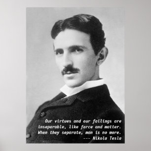 Pôster Citações de Nikola Tesla