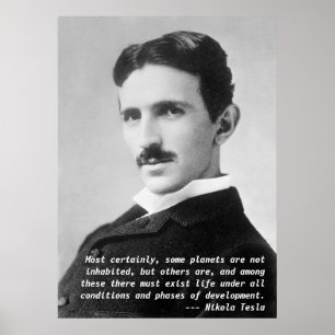 Poster Citações de Nikola Tesla