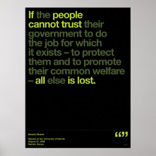 Poster Citações de Obama