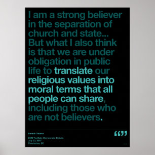 Poster Citações de Obama