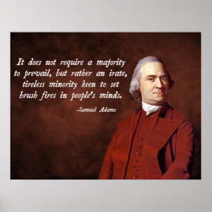 Poster Citações de Samuel Adams