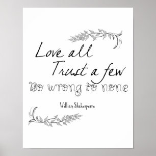 Poster Citações de Shakespeare