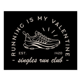 Pôster citações de solteiro engraçado para dia de os namo