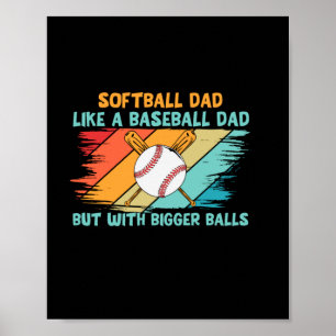Poster Citações do Avô Definição de Pai de basebol