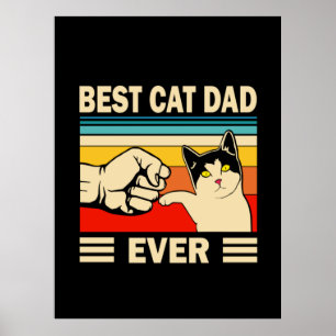 Poster Citações do Avô Melhor Pai De Gato Nunca