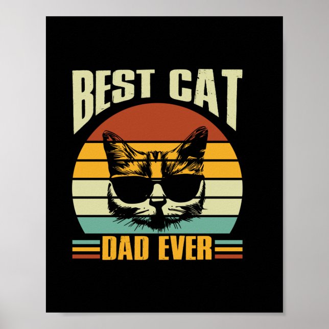Poster Citações do Avô | Melhor Pai De Gato Nunca (Frente)