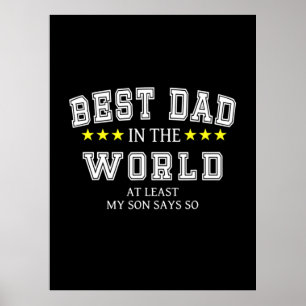 Poster Citações do Avô   Melhor Pai Do Mundo