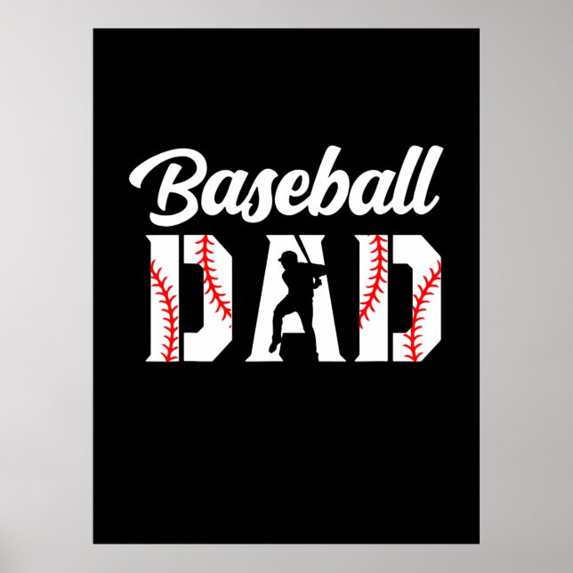Poster Citações do Avô | Pai de beisebol (Frente)