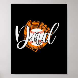 Poster Citações do Avô Pai de beisebol